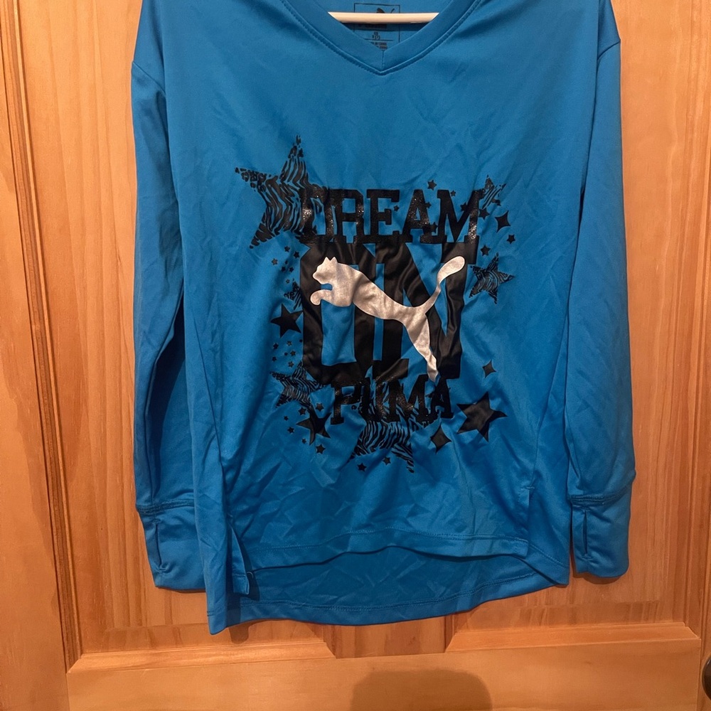 Like New, Girls Size Small (7) Puma Long Sleeve Shirt
